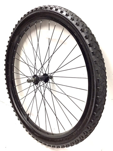 Bicycle front black - black, wheel