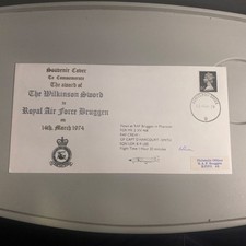 GB 1974 Wilkinson Sword RAF Bruggen Souvenir Signed Cover 101 of 500 FPO SHS (4)