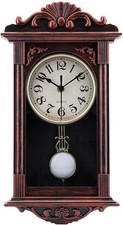 jomparis Pendulum Wall Clock Retro Quartz Decorative Wall Clock for Living Room