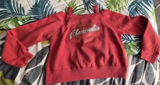 Girls Abercrombie Kids Off The Shouder Jumper Age 7-8 Red/Rust Colour Good Cond