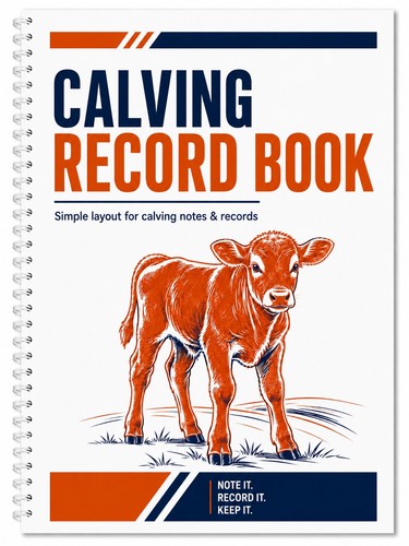 Calving record book - calving,