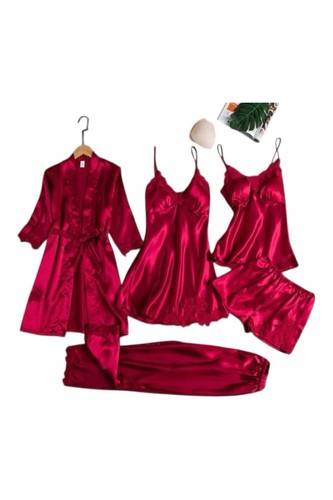 5pcs luxury silk bridal - 5pcs,