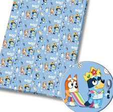 Polycotton Fabric Bluey Bingo