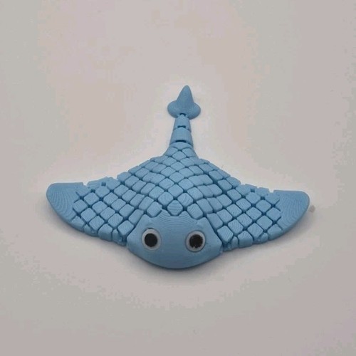 Blue manta ray stingray small - manta,