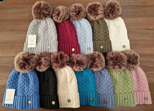 Womens winter hat cable knit - womens,