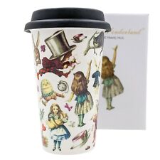 Travel Mug Ceramic Travel Mug With Lid Alice In Wonderland Travel Mug Cermaic