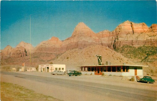 1950s zionville utah entrance - 1950s,