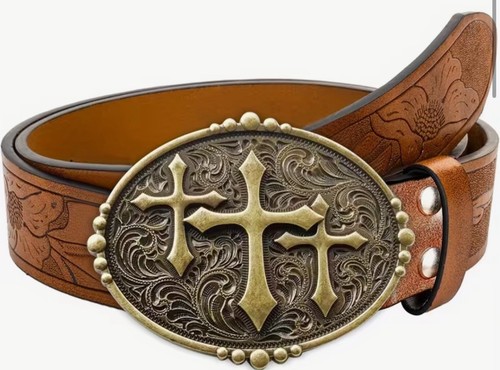Western cross style faux - western,