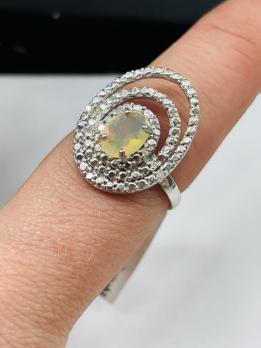 Tjc silver ethiopian opal and - opal,