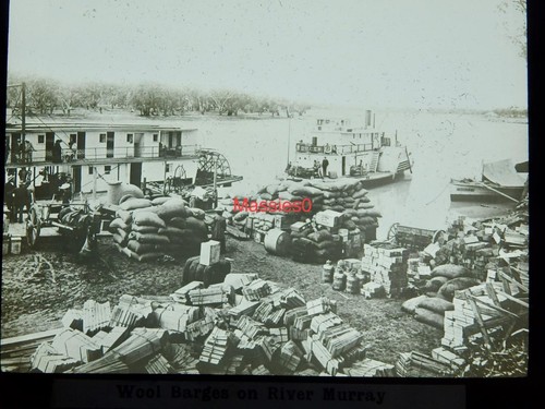C1910 paddle steamer wool - c1910,