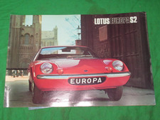 Lotus Europa S2 & Twin Cam leaflets + Jenks To Sicily Motor Sport Targa Florio