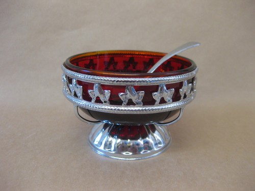 Vintage chrome plate ruby - plate,