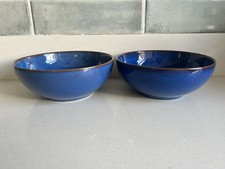 2 x denby  Imperial Blue Denby