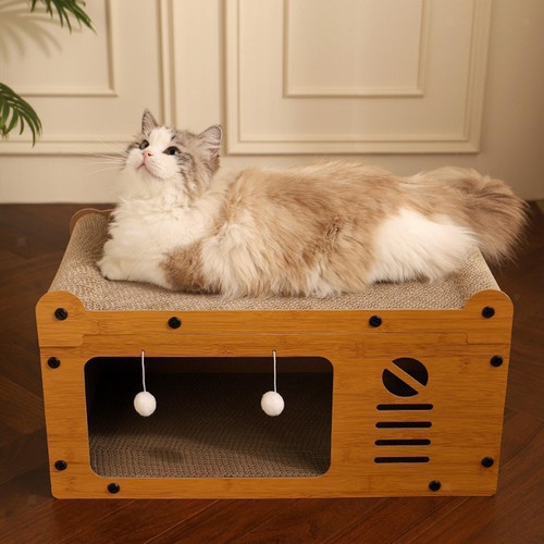 Cardboard cat house pet - cardboard,