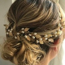 Gold Leaf Hair Vine Bridal