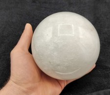 Large White Quartz Sphere