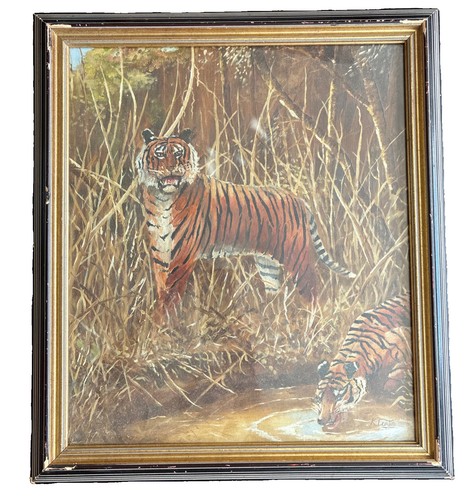 Original painting tigers - original,
