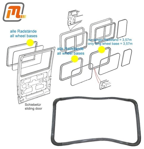 Ford transit mk4 rubber seal - mk4,