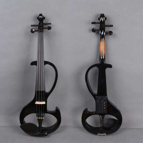 Black electric violin 4 - electric, 4/4