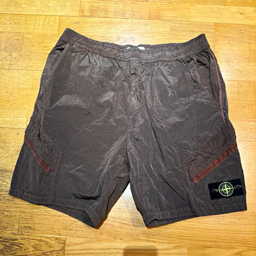 Stone island brown nylon - nylon, metal