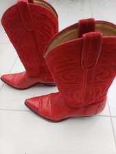 Sancho Womens Red Leather