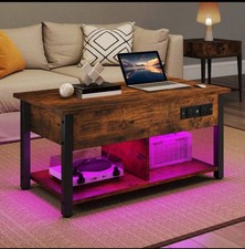 Lift Top Coffee Table with RGB