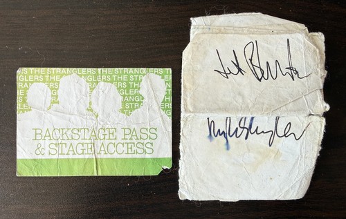 The stranglers backstage pass - backstage,
