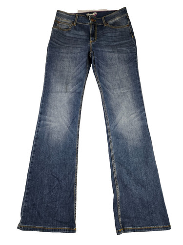 Wrangler boot cut blue jeans - wrangler,