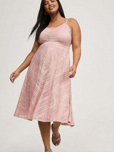 Torrid blush pink lace midi - torrid,