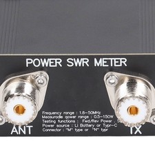 SWR Meter 150W HF Standing Ratio Meter MF AM CW 1.6-50MHz Watt Meter .