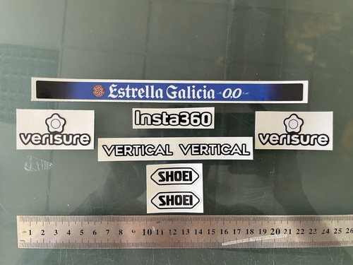 Visor decals stickers fits - visor,