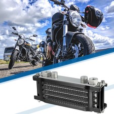 Black M12 Interface Engine Oil Cool Radiator for Monkey Bike 50CC-160CC Metal
