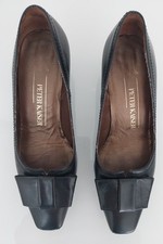 Peter Kaiser Ladies Black Leather Slip On Court Shoe Size4