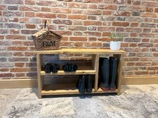 Beautiful Rustic Reclaimed Scaffold Board Boot Rack