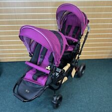 ABC Design ZOOM Tandem Pushchair (Grape) Double In-Line Stroller - From 6 Months
