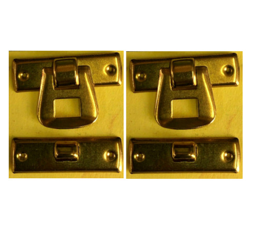 Jewel case clips - case, brass