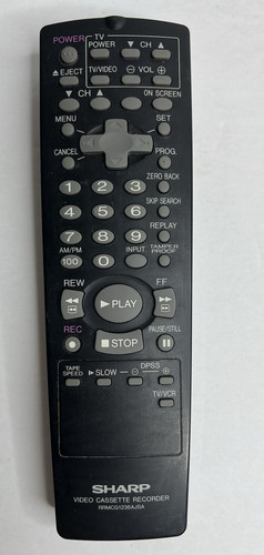 Sharp rrmcg1236ajsa vcr video - vcr,