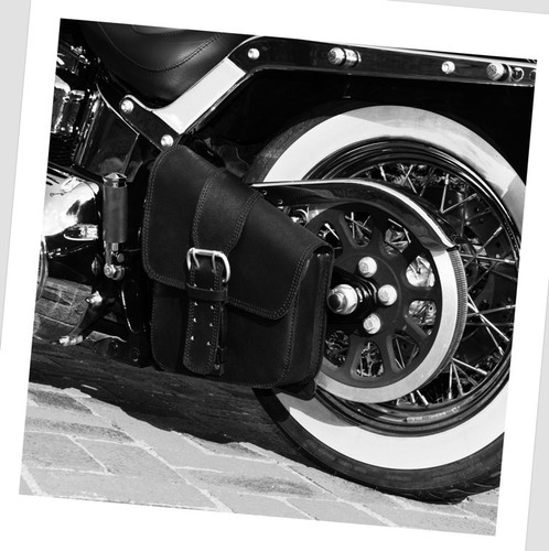 Big closing leather side - closing, bag