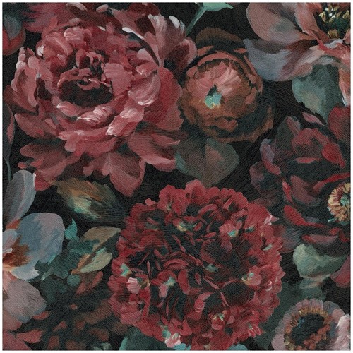 Floral peony wallpaper purple - peony,