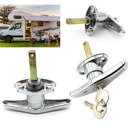 Garage door lock polished - door,