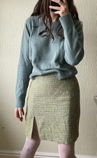 Whistles Wool check skirt