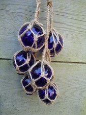 6 Blue Fishing Boat Net Glass