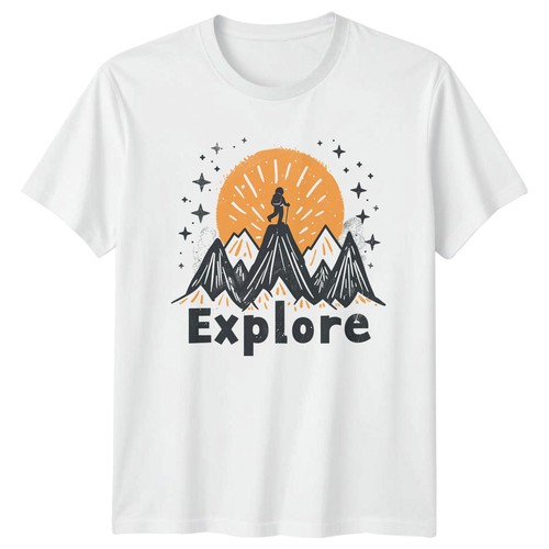 Explore shirt hiking camping - t-shirt,