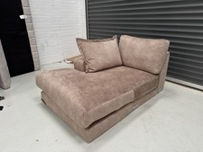 DFS Rest Chaise Sofa Section In Caramel