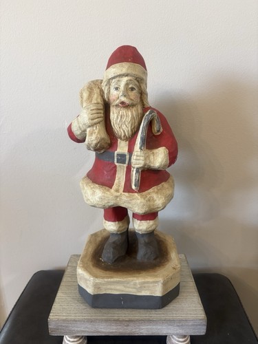 Vtg paper mache - paper, santa