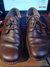 CLARKS VINTAGE MENS SIZE UK 9 G ACTIVE AIR CASUAL BROWN LEATHER LACE UP SHOES ?