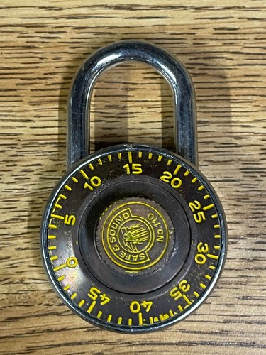 Vintage combination lock - combination,