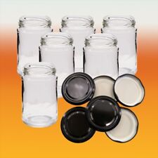 1lb - 450g Round Glass Jam Jar