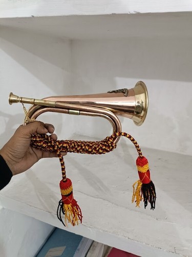 Copper brass bugle military - copper, &