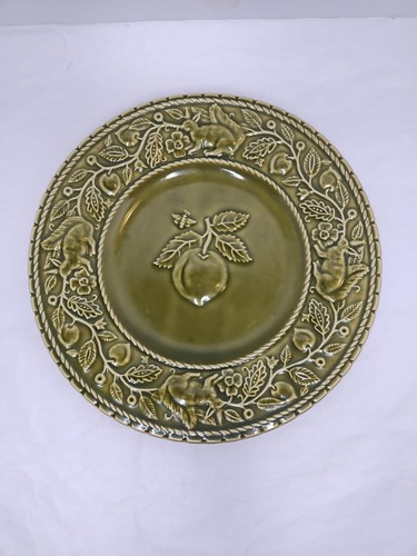 Peach squirrels plate pinheiro - plate,